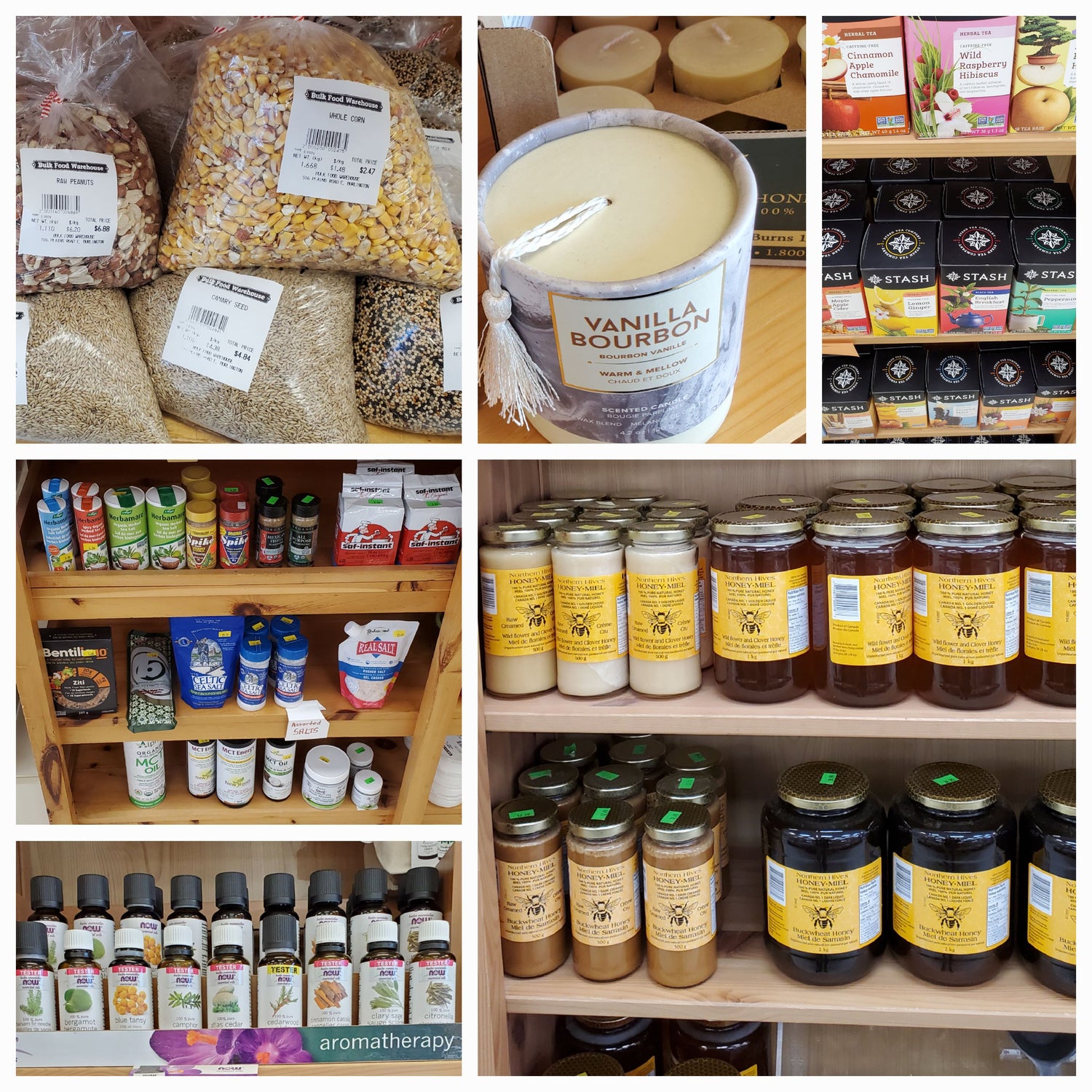 Bulk Food Warehouse | Explore our range of groceries, teas, honey, oils, and gifts