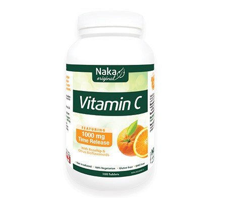 Vitamin C - 1000 mg time release - 180 Tablets - Naka | Bulk Food Warehouse in Aldershot, serving Burlington, Hamilton, and Halton communities.
