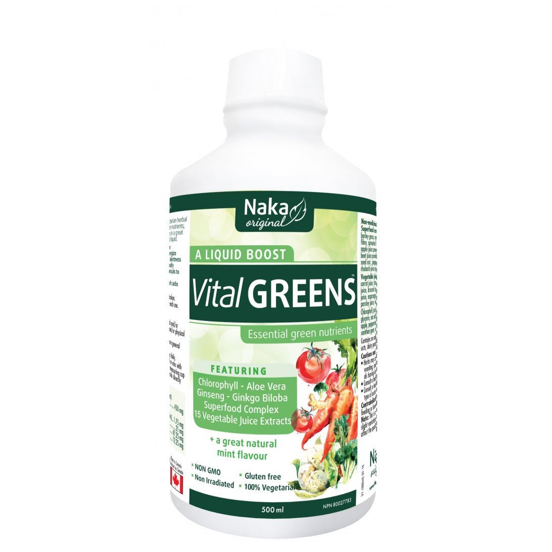 Vital GREENS - Liquid Essential Nutrients by Naka - Bulk Food Warehouse